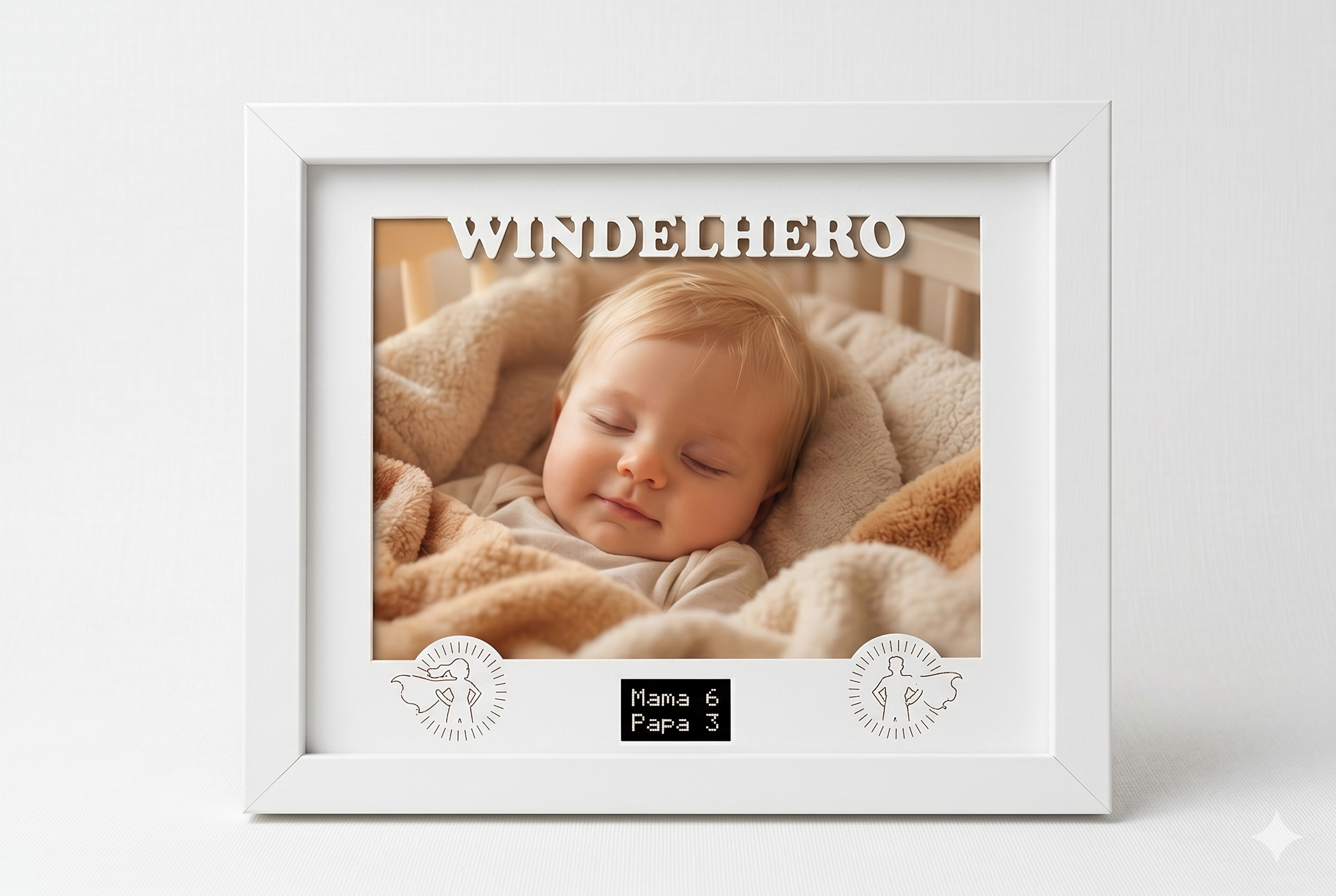 WINDELHERO Basic – humorvolles Geschenk zur Geburt